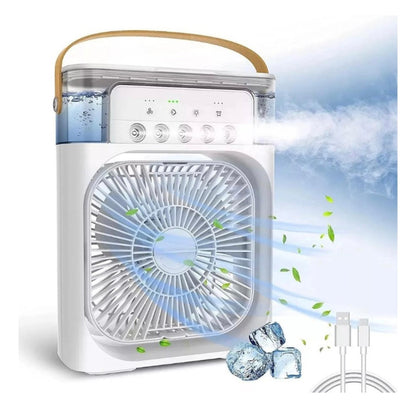 Ventilador Portátil 3 en 1 con Aire Acondicionado y Enfriamiento por Agua